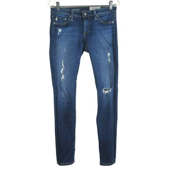 Adriano Goldschmied The Legging Ankle Jeans Women's Size 27 Medium Wash Blue Den - Picture 1 of 11